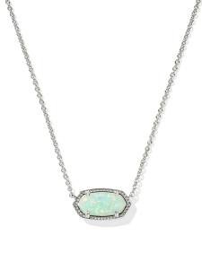 Elisa Silver Short Pendant Necklace