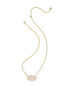 Elisa Gold Statement Short Pendant Necklace