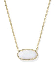 Elisa Gold Statement Short Pendant Necklace