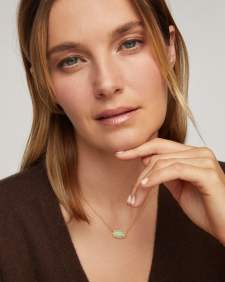 Elisa Gold Short Pendant Necklace