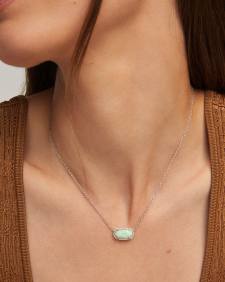 Elisa Silver Short Pendant Necklace