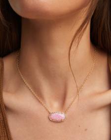 Elisa Gold Statement Short Pendant Necklace