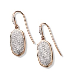 Lee Earrings in Pave Diamond and 14k Rose Gold