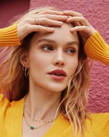 Twisted Link Chain Necklace in 18k Gold Vermeil