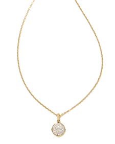 0.1 ct Matilda 14k Yellow Gold Pendant Necklace in White Diamond