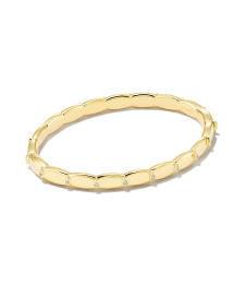Jordan 18k Gold Vermeil Bangle Bracelet in White Sapphire