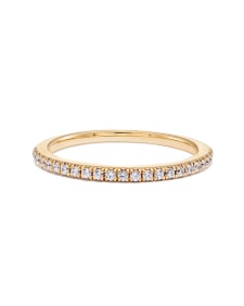 Pave Band Ring in 14k Yellow Gold