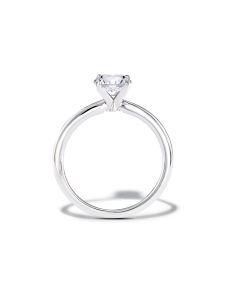 0.5 ct Round Solitaire Engagement Ring in 14k White Gold