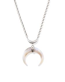 Lainey Wilson x Yellow Rose by Kendra Scott Vintage Silver Statement Necklace in Gray Banded Agate