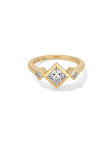 0.85 ct Lab Grown Diamond Michelle 14k Yellow Gold Band Ring
