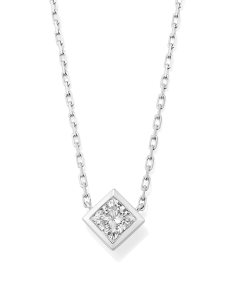 0.75 ct Lab Grown Diamond Michelle 14k White Gold Pendant Necklace