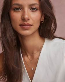 0.75 ct Lab Grown Diamond Michelle 14k Yellow Gold Pendant Necklace