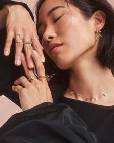 0.16 ct Small Spike 14k Yellow Gold Earrings