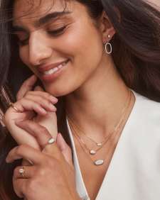 1 ct Lab Grown White Diamond Custom Elisa Pendant Necklace in 14k Yellow Gold