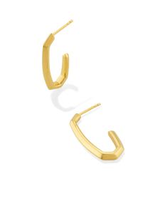 Davie and Danielle Mixed Metal Convertible Hoop Earrings