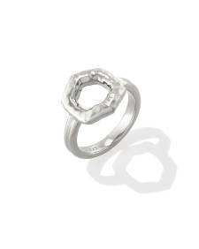 Davie Sterling Silver Open Frame Ring