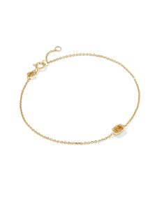 Marisa 14k Yellow Gold November Oval Solitaire Bracelet