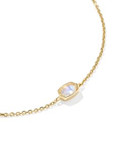 Marisa 14k Yellow Gold June Oval Solitaire Bracelet