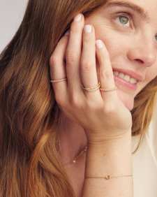 Marisa 14k Yellow Gold November Oval Solitaire Bracelet