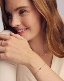 Marisa 14k Yellow Gold January Oval Solitaire Bracelet