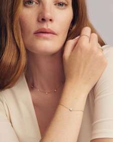 Marisa 14k Yellow Gold December Oval Solitaire Bracelet