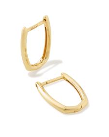 Ellen Huggie Earrings in 14k Yellow Gold
