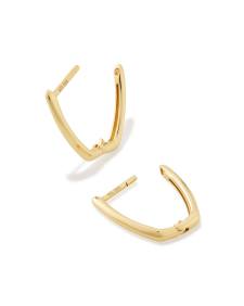 Ellen Huggie Earrings in 14k Yellow Gold