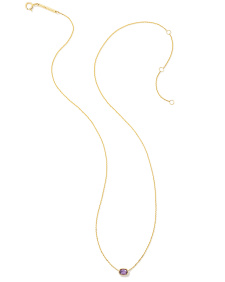 Marisa Oval Solitaire Pendant Necklace