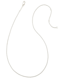 Delicate Rope Chain Necklace in Sterling Silver