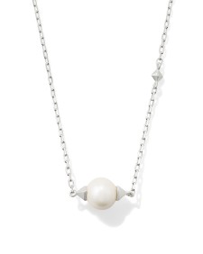 Emmaline Sterling Silver Pendant Necklace in Freshwater Cultured Pearl