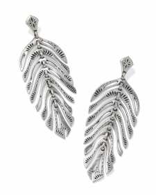 Calliope Vintage Silver Statement Earrings