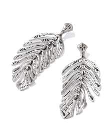 Calliope Vintage Silver Statement Earrings