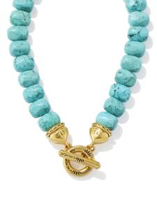 Townes Vintage Gold Beaded Collar Necklace