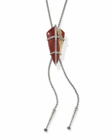 Trinity Vintage Silver Bolo Necklace