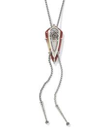 Trinity Vintage Silver Bolo Necklace
