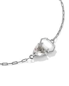 Tatum June Silver Delicate Chain Bracelet
