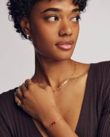 Tatum July Gold Delicate Chain Bracelet