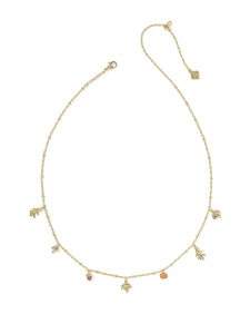 Autumn Gold Charm Necklace