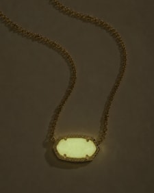 Elisa Gold Boo Short Pendant Necklace