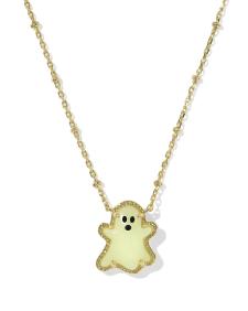 Ghost Gold Short Pendant Necklace