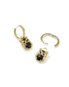 Owl Gold Convertible Huggie Earrings