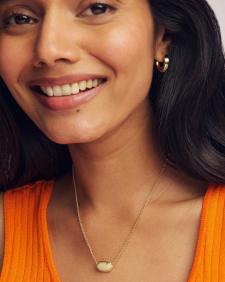 Elisa Gold Boo Short Pendant Necklace