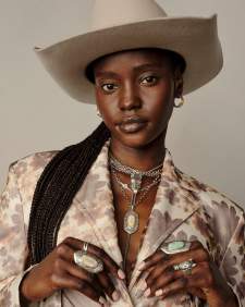 Keziah Vintage Silver Multi Strand Necklace in Natural Mother-of-Pearl