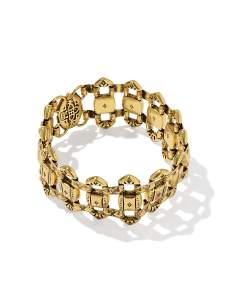 Catherine Vintage Gold Statement Bracelet