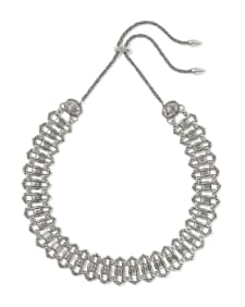 Catherine Vintage Silver Statement Necklace