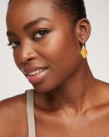 Adeline Vintage Gold Drop Earrings
