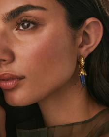 Catherine Vintage Gold Convertible Huggie Earrings