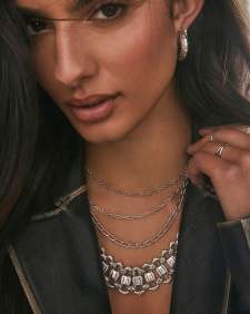 Colin Oxidized Sterling Silver Chain Necklace