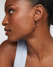 Giana 30mm Hoop Earrings in 14k Yellow Gold