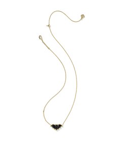 Bat Gold Short Pendant Necklace